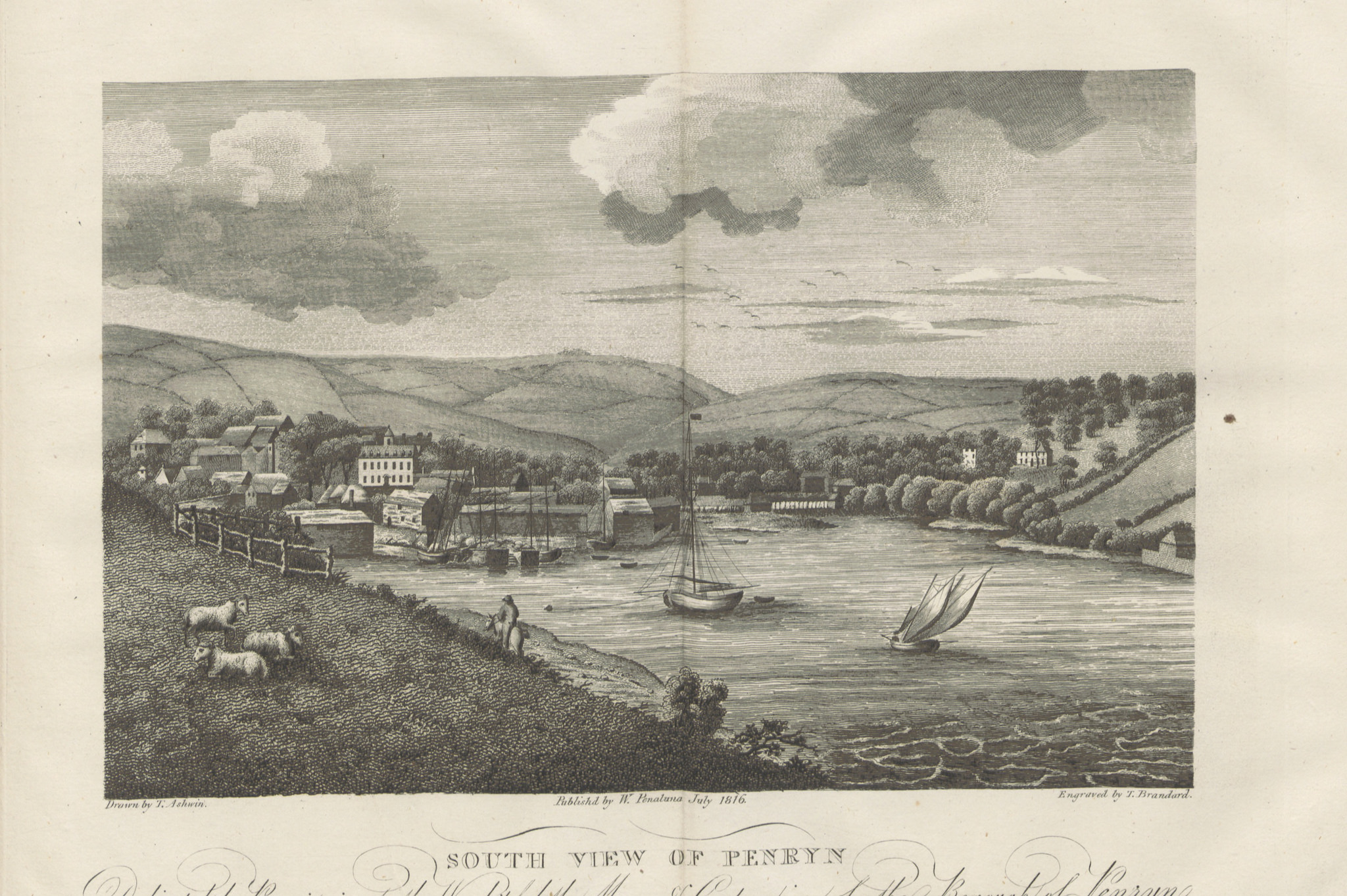 Penryn in 1816 from the south