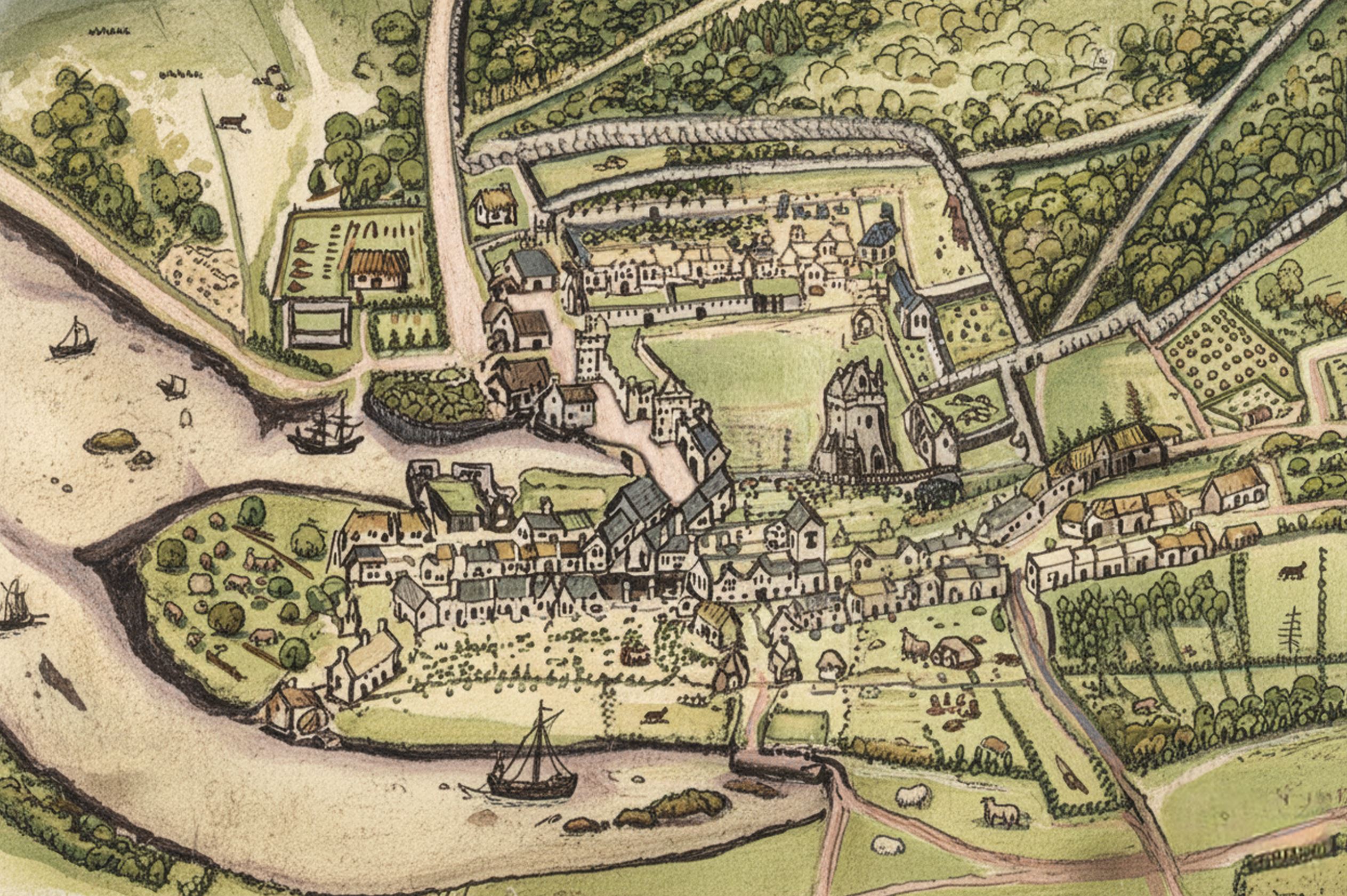 Map Penryn c1580