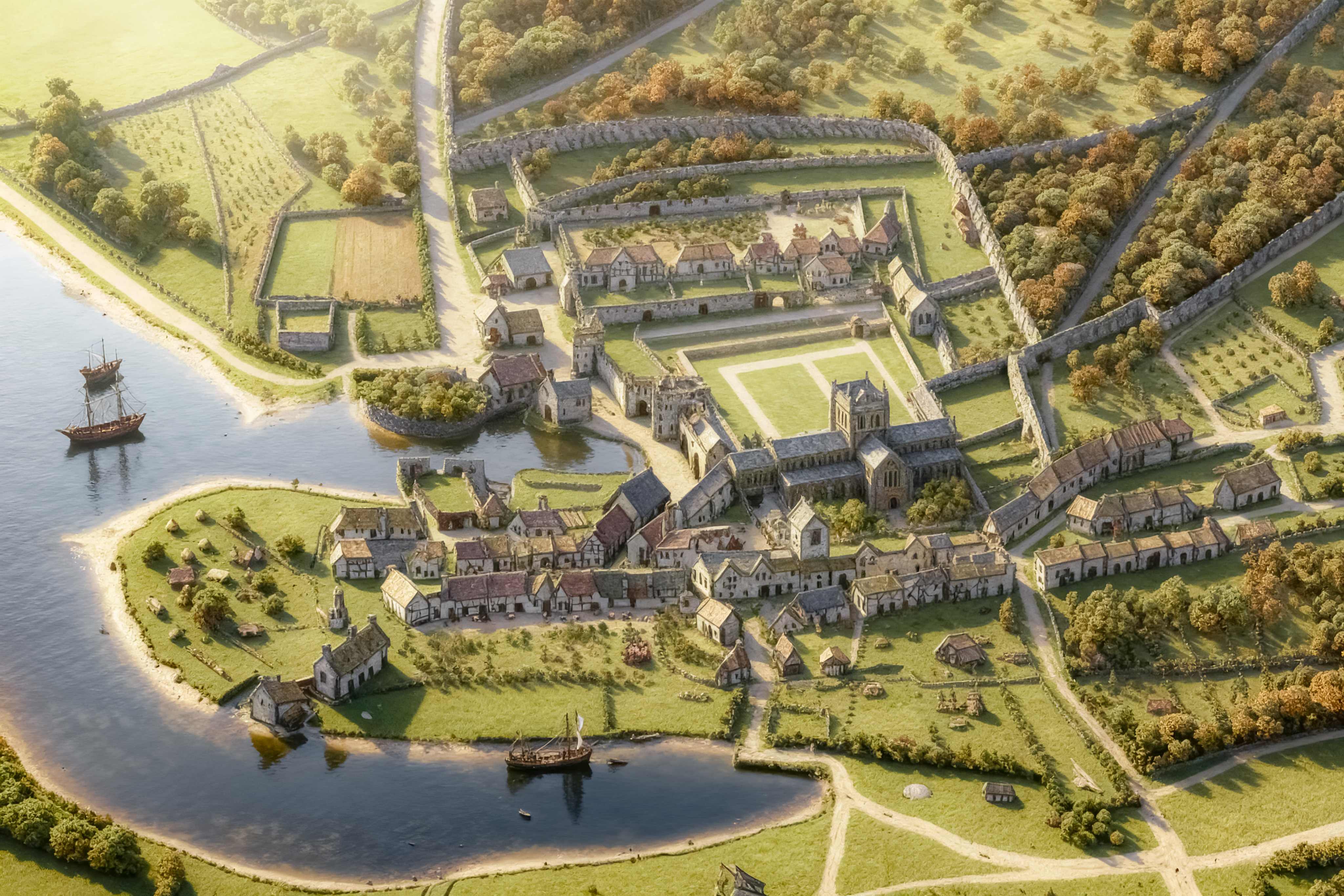Map Penryn c1580 3D reconstruction